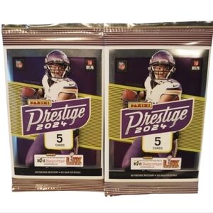 Panini 2024 NFL Prestige Football Trading Cards 2 Packs Nuclear NFL Drip